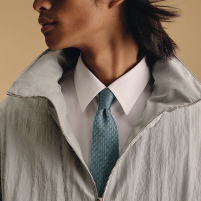 【大人気ブランド】エルメス HERMES ネクタイ グリーン系 シルク グリーン（緑）系 HERMES(エルメス) ネクタイ(メンズ) - 海外